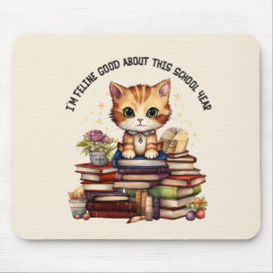 I'm Feline Good About This School Year Mouse Pad