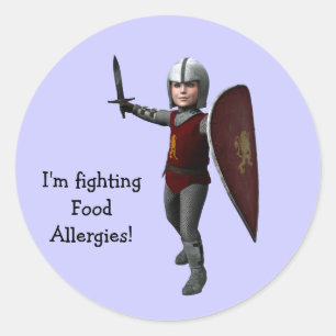 I'm fighting Food Allergies! Classic Round Sticker