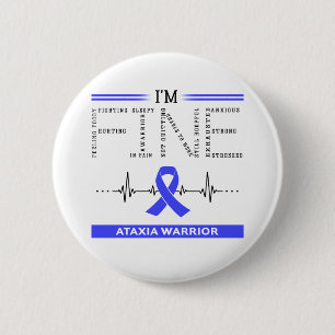 I'm Fine Ataxia Warrior 6 Cm Round Badge