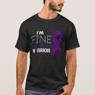 I'm Fine Childhood Hemiplegia Warrior Awareness Fe T-Shirt