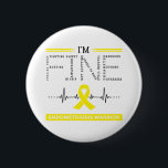 I'm Fine Endometriosis Warrior 6 Cm Round Badge<br><div class="desc">I'm Fine Endometriosis Warrior Support Endometriosis Awareness Gifts</div>