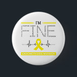 I'm Fine Endometriosis Warrior 6 Cm Round Badge<br><div class="desc">I'm Fine Endometriosis Warrior Support Endometriosis Awareness Gifts</div>