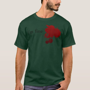 I'm Fine Graphic Novelty Sarcastic Halloween T-Shirt