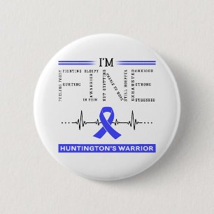 I'm Fine Huntington's Warrior 6 Cm Round Badge