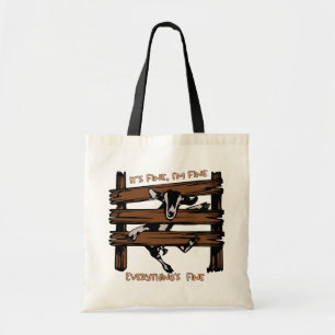 I'm Fine It's Fine Everything's Fine Funny Goat Tote Bag