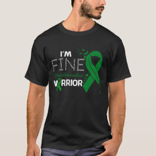I'm Fine Neurofibromatosis Warrior Awareness Feath T-Shirt