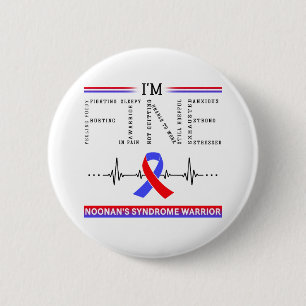 I'm Fine Noonan's Syndrome Warrior 6 Cm Round Badge