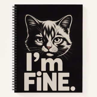 i'm fine notebook