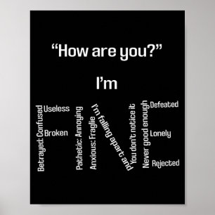 Im Fine Prevention Awareness Mental Health Poster