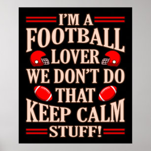 I'm Football Lover Footballer Player Coach Game Poster