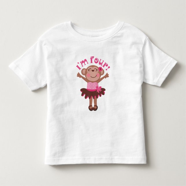 Im Four Birthday Gift Toddler T-Shirt (Front)