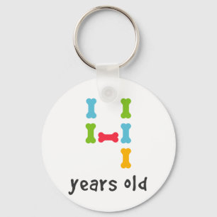 I'm Four Years Old Key Ring
