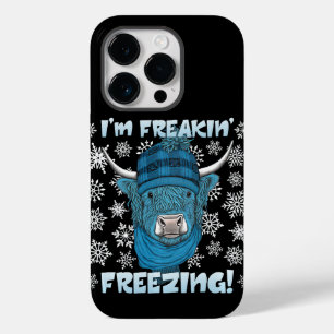 I'm Freakin' Freezing Highland Cow Pullover Case-Mate iPhone 14 Pro Case