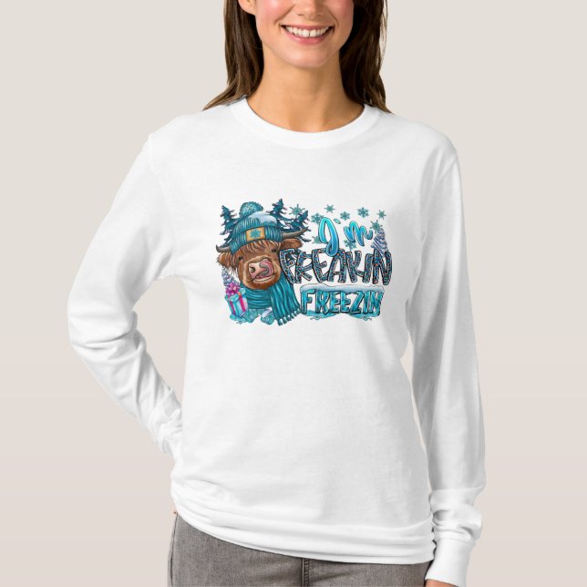 I'm Freakin' Freezing Long Sleeve T-Shirt (Front)