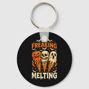 I'm Freaking Melting Funny Halloween Ice Cream Jok Key Ring