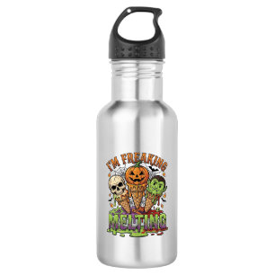 Im Freaking Melting Halloween Ice Cream Skull Pump 532 Ml Water Bottle