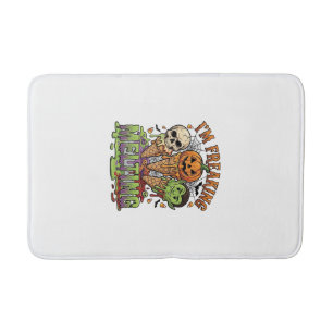 Im Freaking Melting Halloween Ice Cream Skull Pump Bath Mat