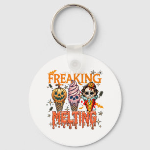 I'm Freaking Melting Ice Cream Halloween Horror Mo Key Ring