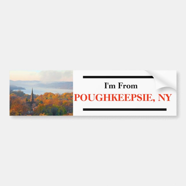 I'm From POUGHKEEPSIE, NY Bumper Sticker (Front)
