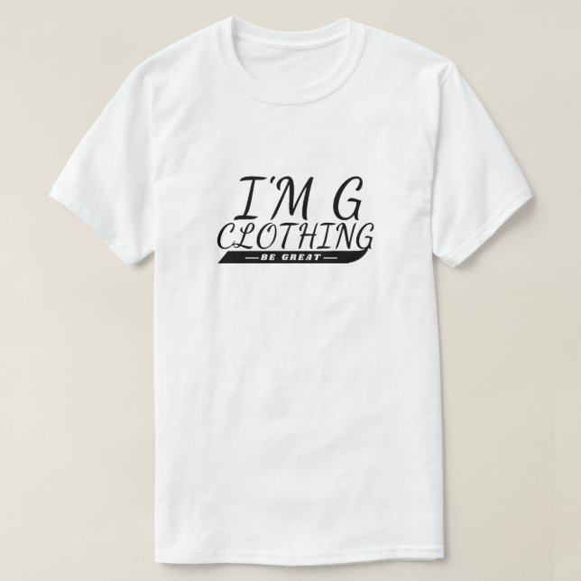 I'm G Clothing Cursive T-Shirt (Design Front)