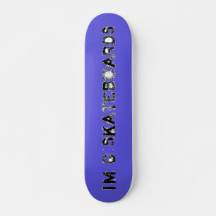 I'm G Skateboards (Acid Label FONT) - blue