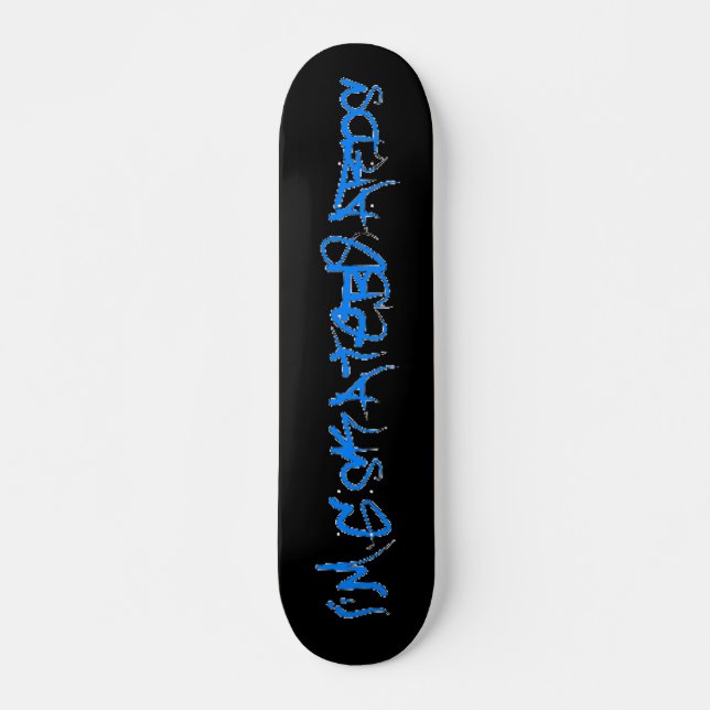 I'm G Skateboards (Brock Vandalo Font) -black/blue (Front)