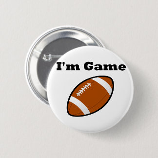 I'm Game (football) 6 Cm Round Badge