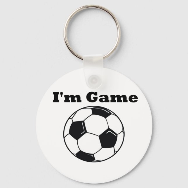 I'm Game (Soccer/football) Key Ring (Front)