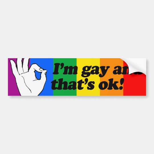 Gay bumper sticker