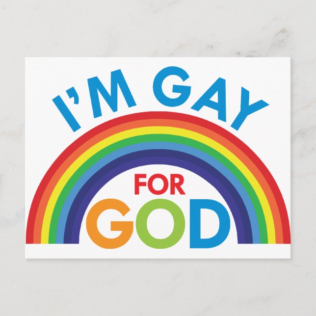 I'm Gay for God Postcard (Front)