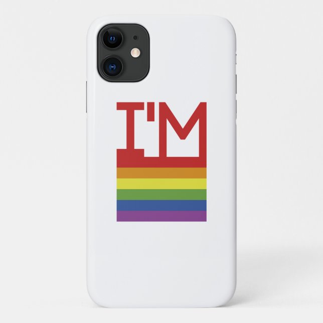 I'm Gay | Rainbow Flag Case-Mate iPhone Case (Back)