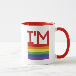 I'm Gay   Rainbow Flag Mug