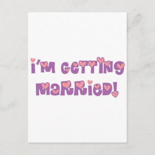 I'm Getting Married Postcard