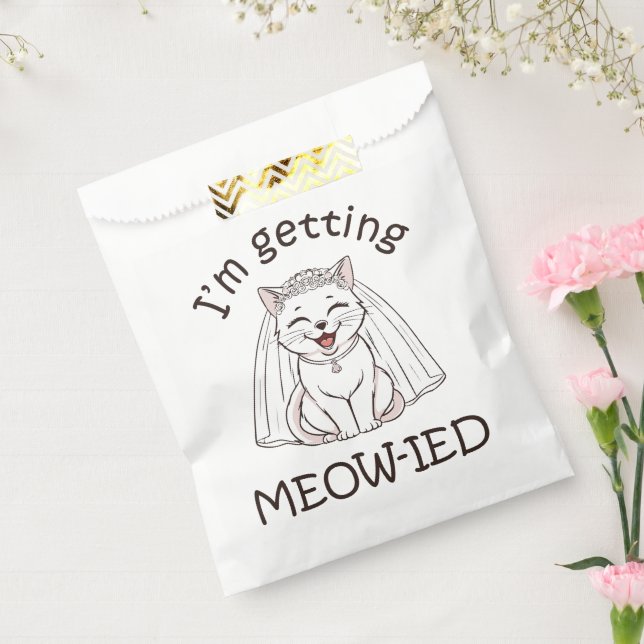 I'm Getting Meow-ied! Favour Bag (Sealed)