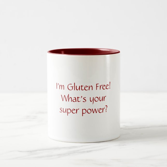 I'm Gluten Free! What's Your Super Power Mug (Center)