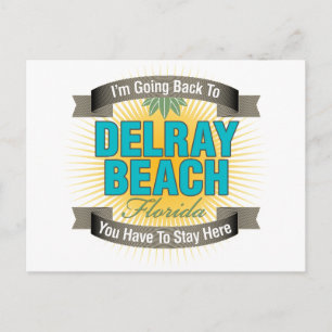 I'm Going Back To (Delray Beach) Postcard
