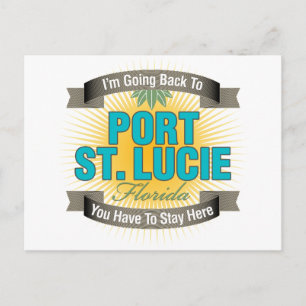 I'm Going Back To (Port St. Lucie) Postcard