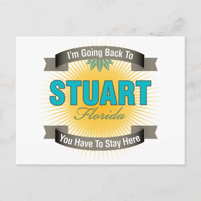 I'm Going Back To (Stuart) Postcard (Front)