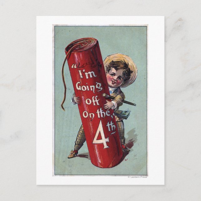 I'm Going Off on the Fourth # 1 Postcard (Front)