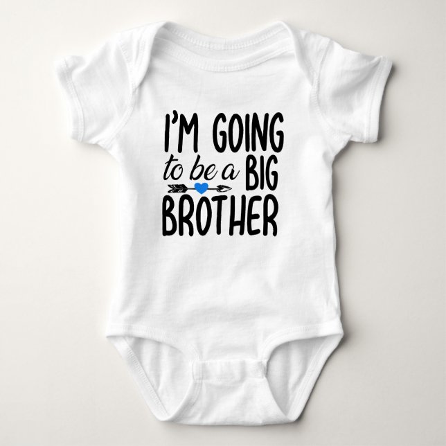 I'm going to be a big brother unique kids baby bodysuit (Front)