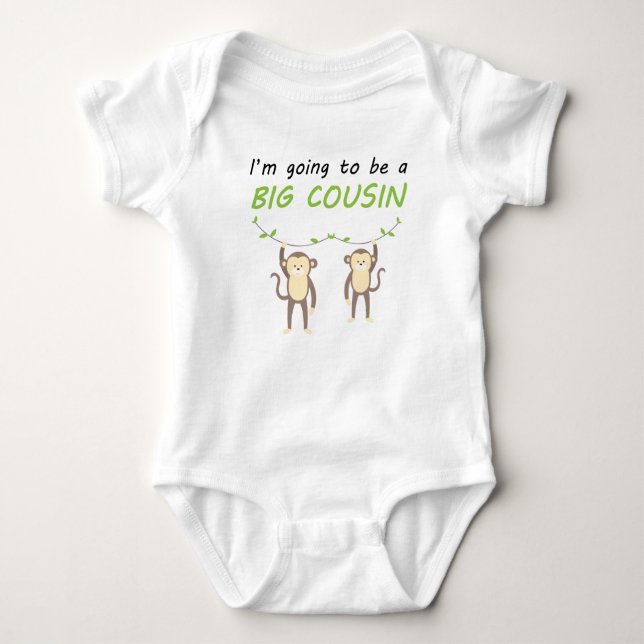 I'm Going To Be A Big Cousin Baby Bodysuit (Front)