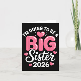 I'm Going To Be A Big Sister 2026 Announcement For