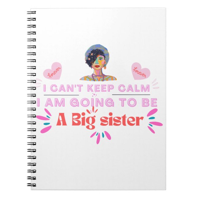 I'm Going To Be A Big Sister , design by Roka000 Notebook (Front)