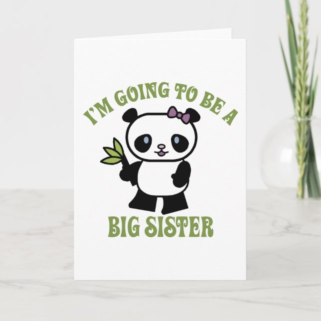 I'm Going To Be A Big Sister Holiday Card (Front)