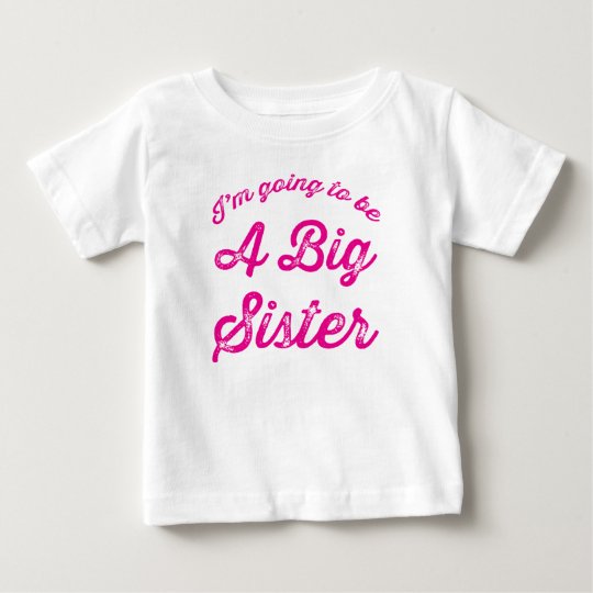 Big Sister T Shirt in Hot Pink | Zazzle 