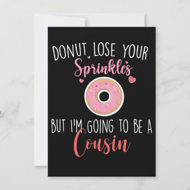 I'm Going to be a Cousin, Pregnancy Announcement (Front)