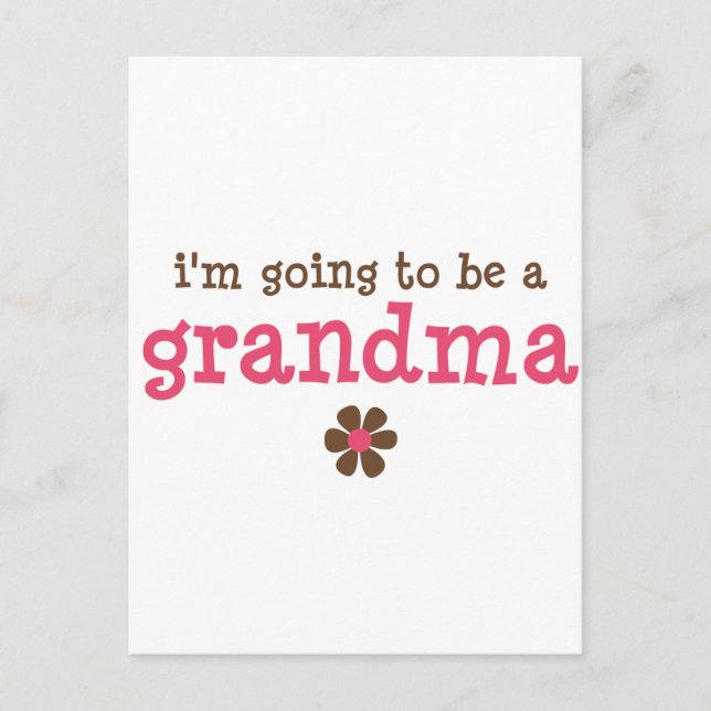 I'm going to be a grandma T-shirt Postcard (Front)