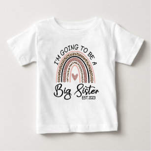 I'm Going to be Big Sister 2023, Pregnancy Reveal Baby T-Shirt