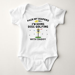 I'm Going to Disc Golfing with Daddy   Disc Golfer Baby Bodysuit