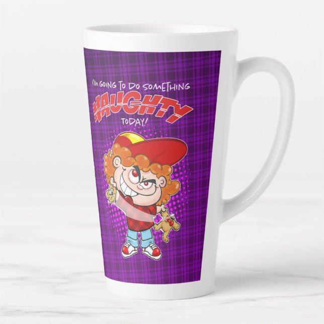 I'm going to do Something Naughty today Latte Mug (Right)